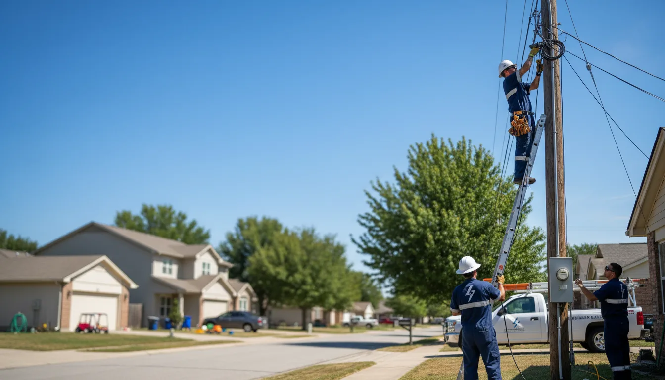 Residential electrician providing installation services in Porter Ranch, CA